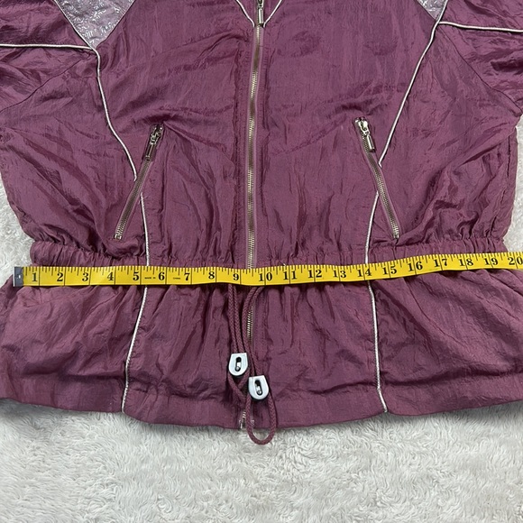 Vintage 80s 90s New York Classics pink windbreaker bomber jacket, size 14/16 - Picture 6 of 10